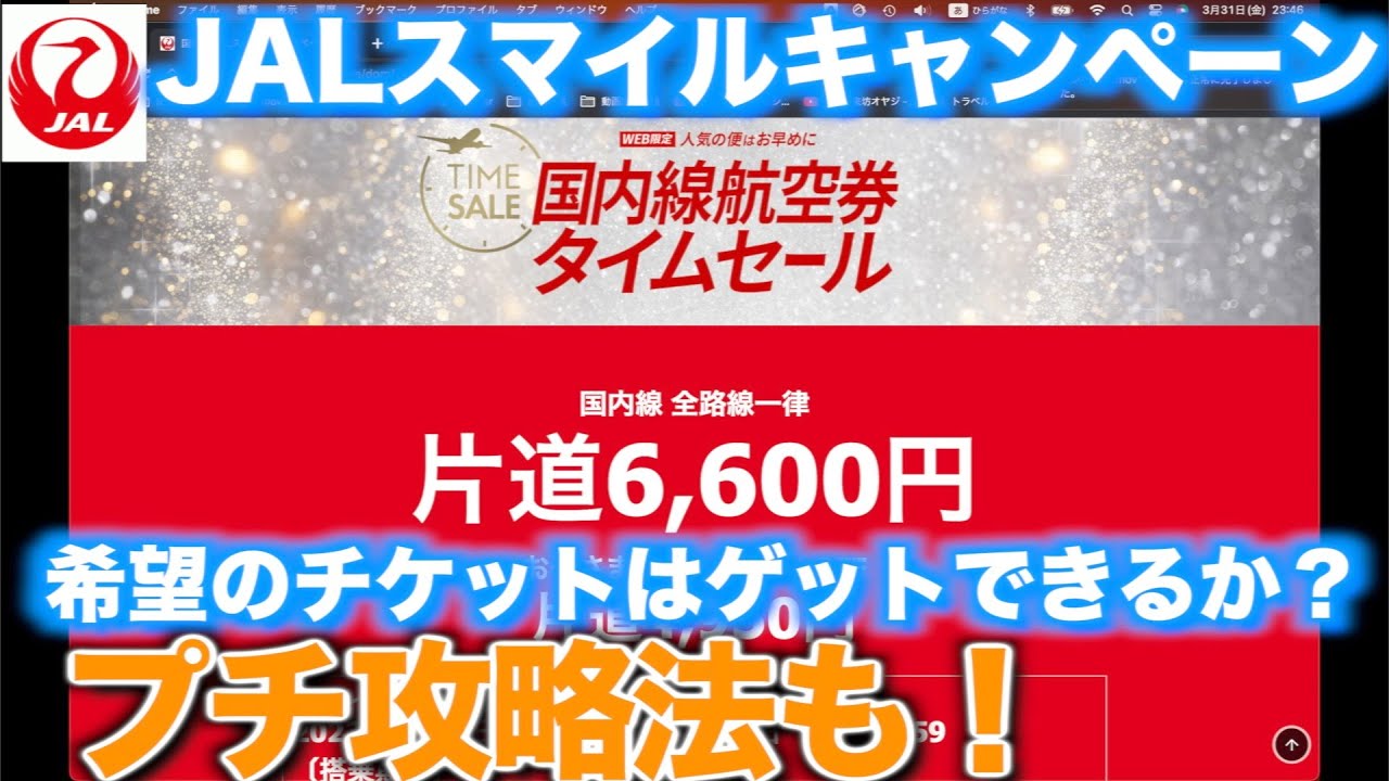 JALスマイルキャンペーン参戦！　チケットはゲットできたのか？　ちょっとした攻略法もご紹介
