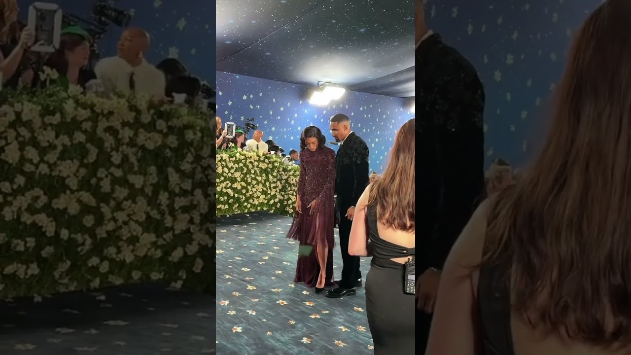 Jalen Hurts and his wife Bry at the Met Gala 🤩