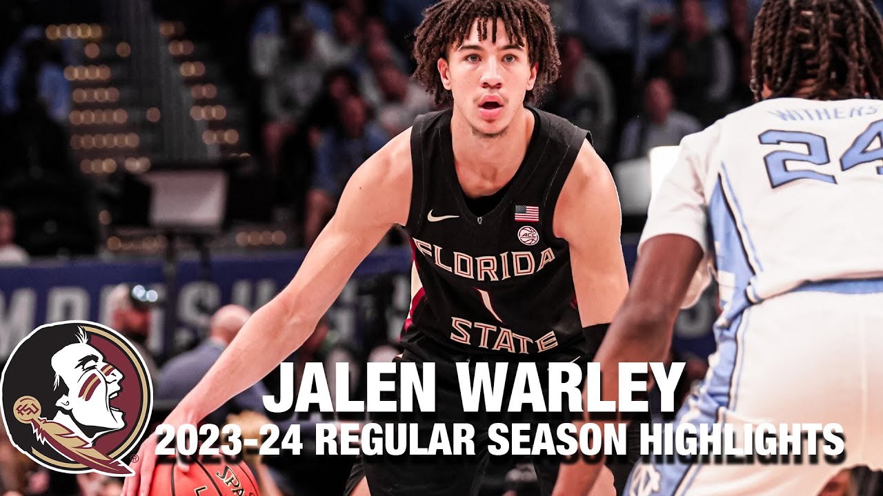 Jalen Warley 2023-24 Regular Season Highlights | Florida State Guard