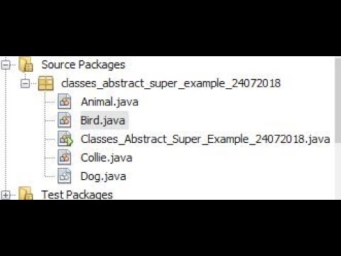 Java - Class Creation, Inheritance and Abstract Classes - A rough primer!