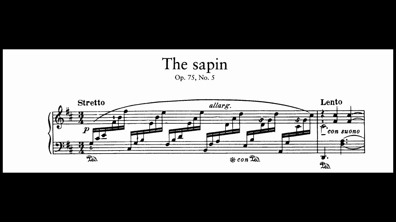 Jean Sibelius - The Sapin Op.75-5(audio + sheet music)