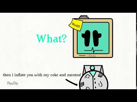 Jemima Bot Vore and coke and mentos inflation (Job simulator/Oc )