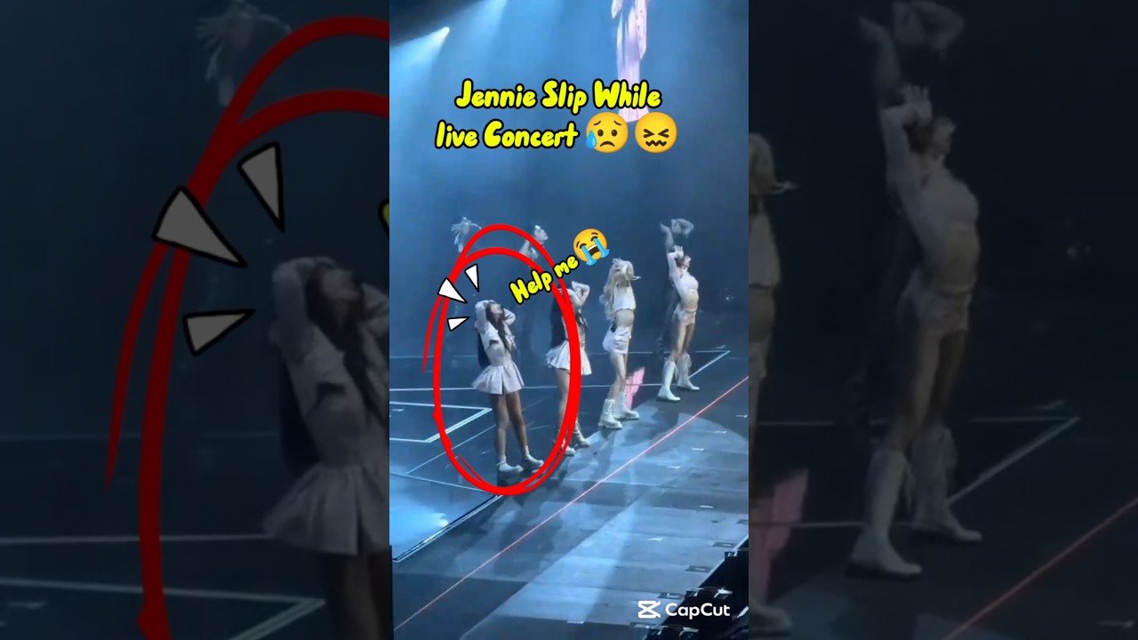 Jennie Slip While Live Concert😭😥#shorts #blackpink #viralshorts