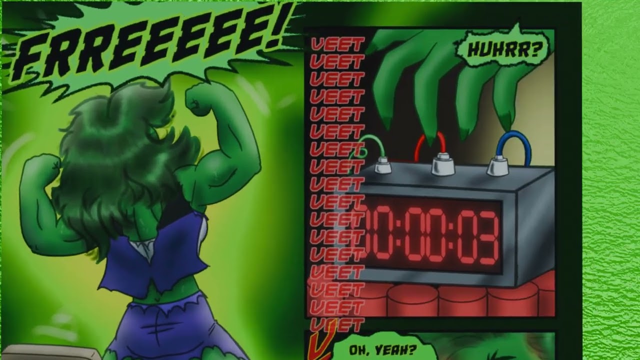 Jenny Explosion (She-Hulk Transformation Comic Dub)