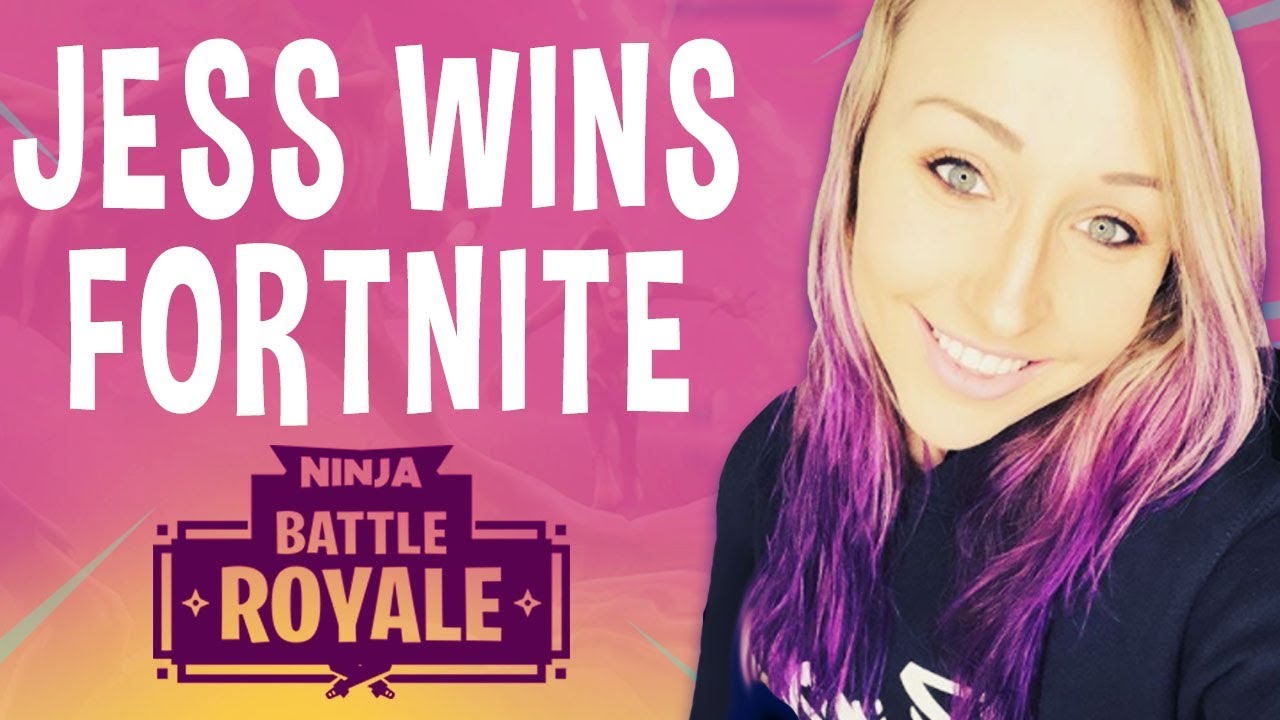 Jess Wins First Fortnite Game!! - Fortnite Battle Royale Gameplay - Ninja
