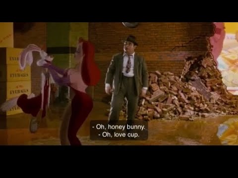 Jessica rabbit kisses roger rabbit