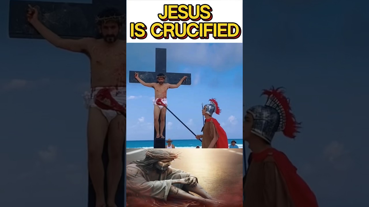 Jesus is crucified 😭 #shorts #fe #jesus #jesuschrist