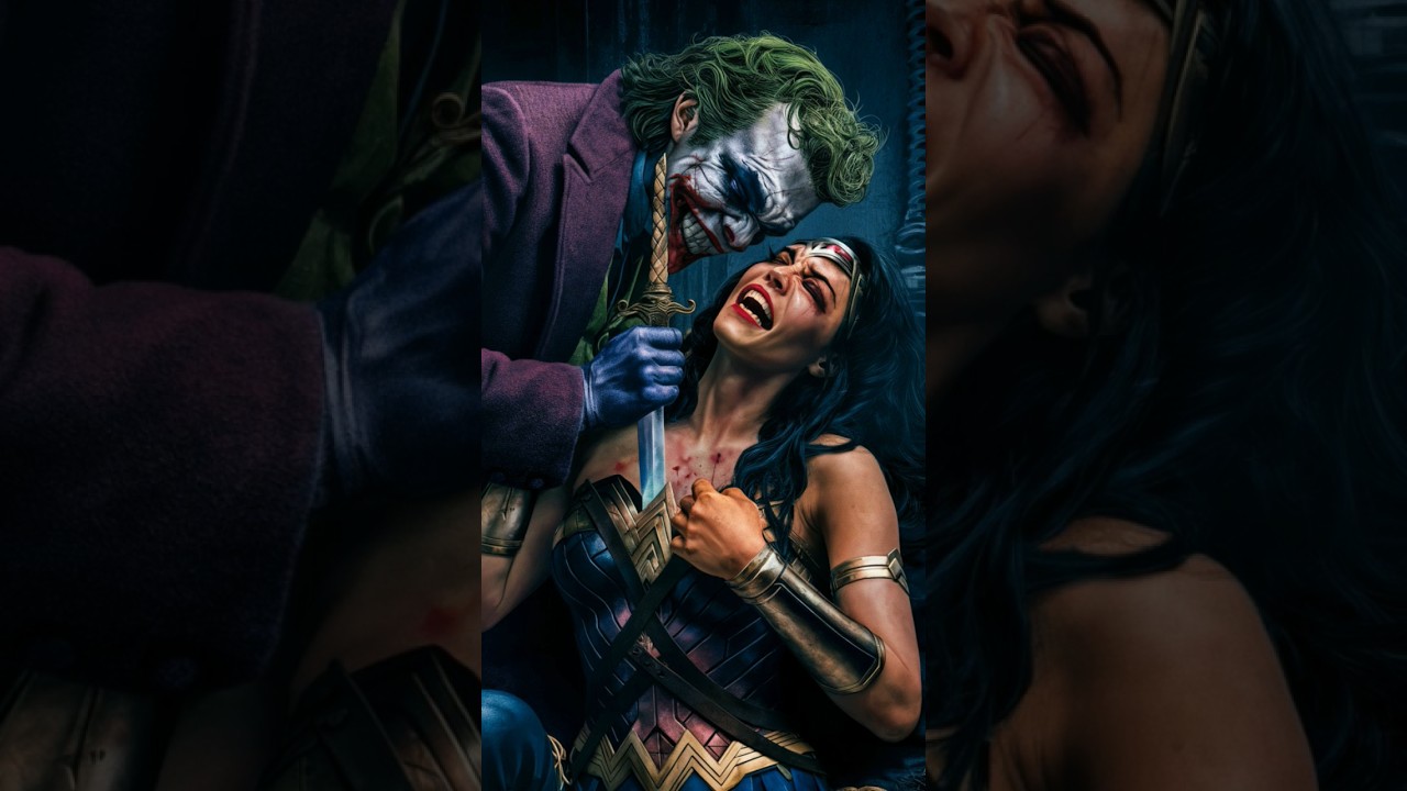 Joker killed Wonder Woman #epicbattle #marvel #epicfight #comicbookcompany #avengers #spiderman