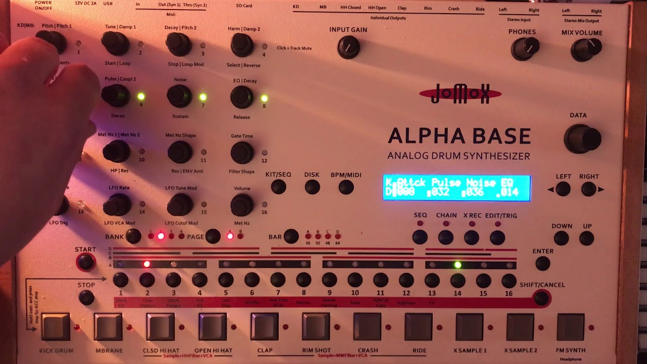 Jomox Alpha Base - Kick Drum voice