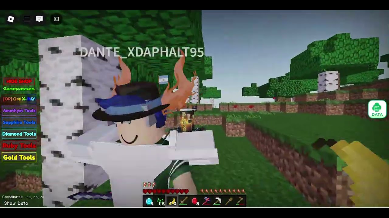 jugando al minecraf