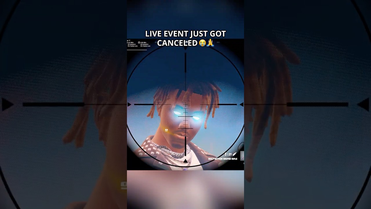 Juice Wrld Concert just got Canceled..😭🙏 #fortnite #foryou #fyp #shortsfeed