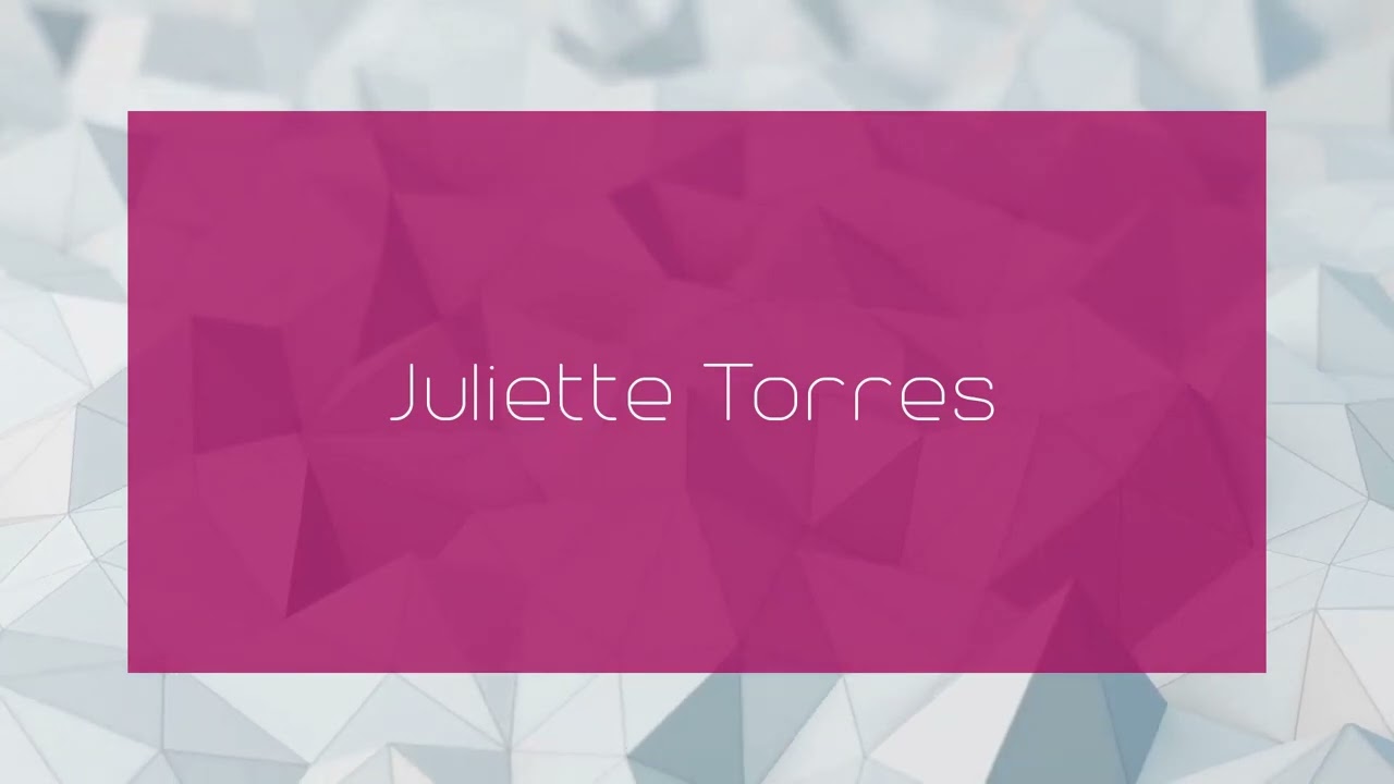 Juliette Torres - appearance