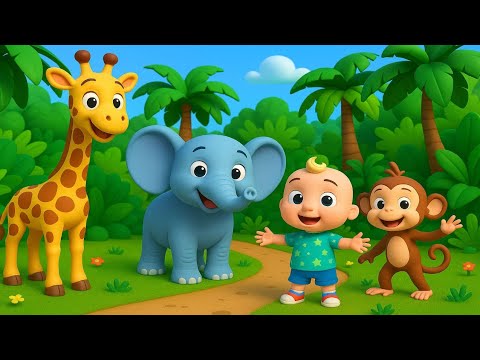 Jungle Party, Come Along | Nursery Rhyme & Kids Song