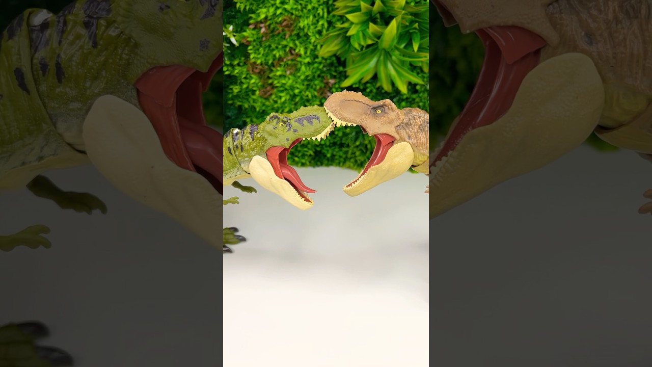 Jurassic Park Green Vs Brown T Rex #dinosaurs