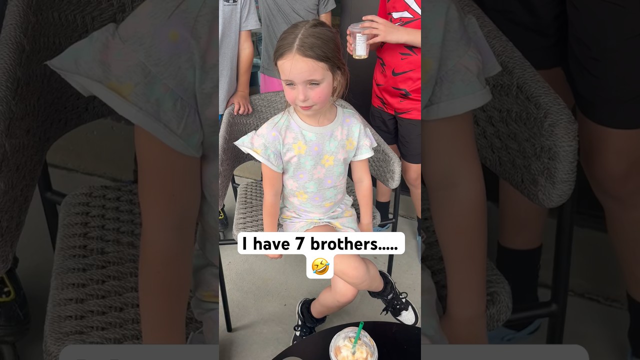 Just a girl with seven brothers 🤣.. #minidobrebrothers #onlygirl #sister #siblings #bigfamily