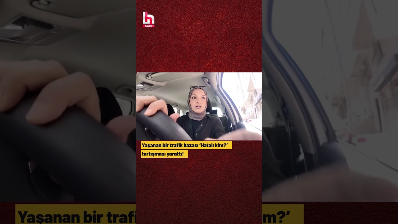 Kadın sürücü aracını kullanırken arkadan gelen motorcunun düşmesi 'kim hatalı' tartışması yarattı!