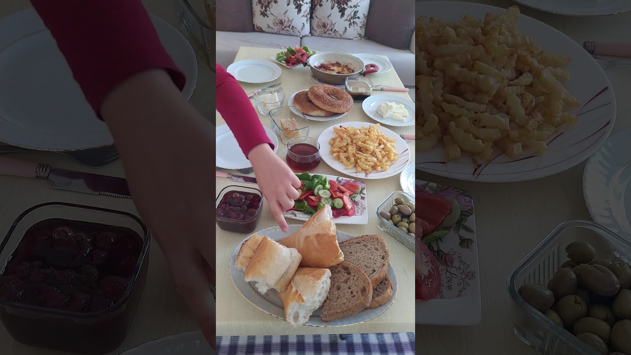 Kahvaltı sunumu