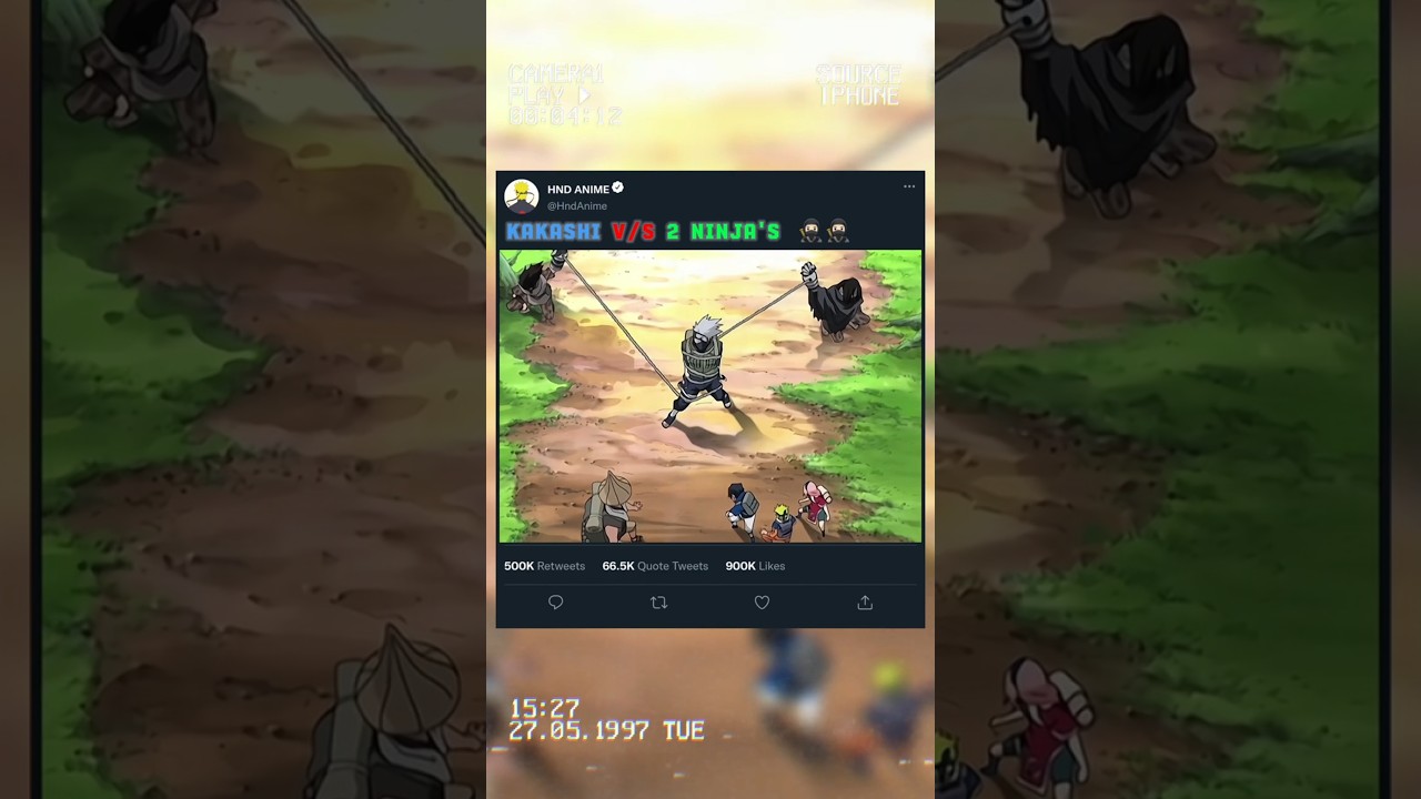 KAKASHI vs 2 mist NINJA'S |🥷🏻☠️ || #shorts#youtubeshorts#animeshorts