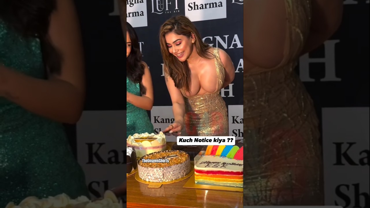 Kangna Sharma feeding her birthday cake to her BFF🍰🔥|The Unseen Shorts #theunseenshorts