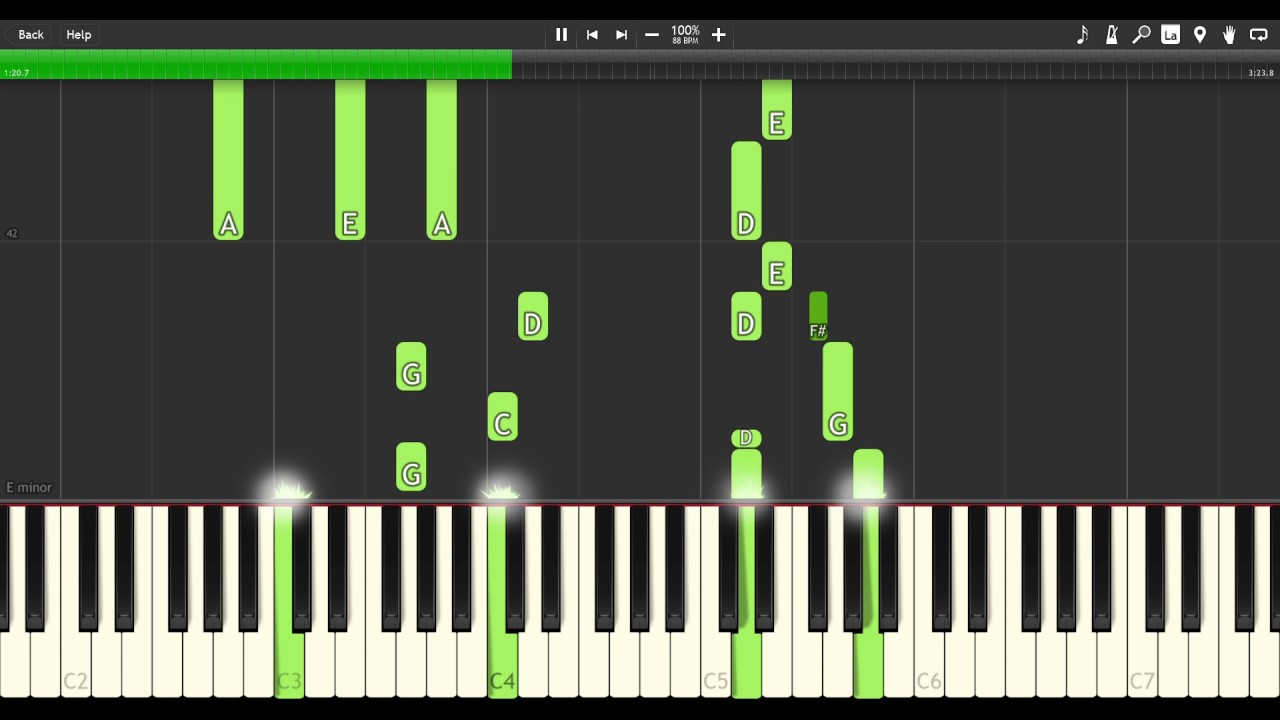Kara no Shoujo - Toge - [Synthesia] Piano cover