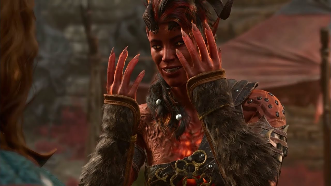 Karlach's cute reaction to 