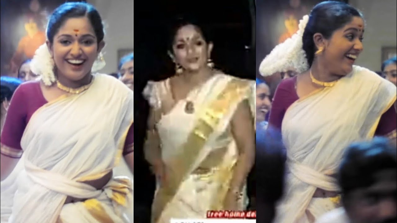 Kavya madhavan unseen saree show  | malayalam actress  |