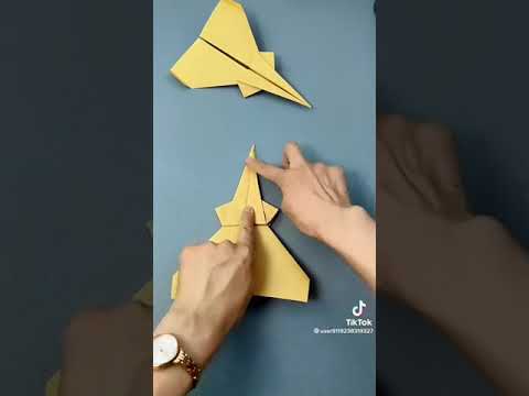 Kağızdan çox gözəl uçaq düzəltmək.💥👍🏻✈🛩🛫