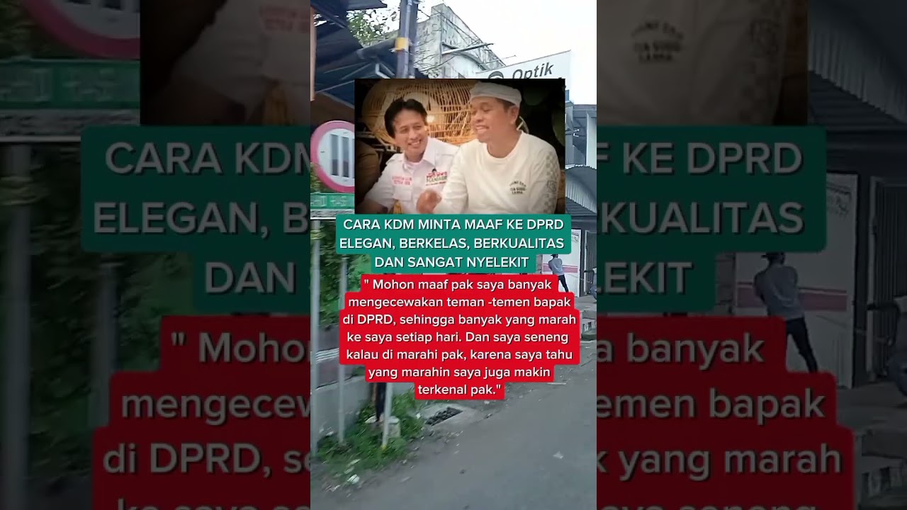 KDM MINTA MAAF KE DPRD
