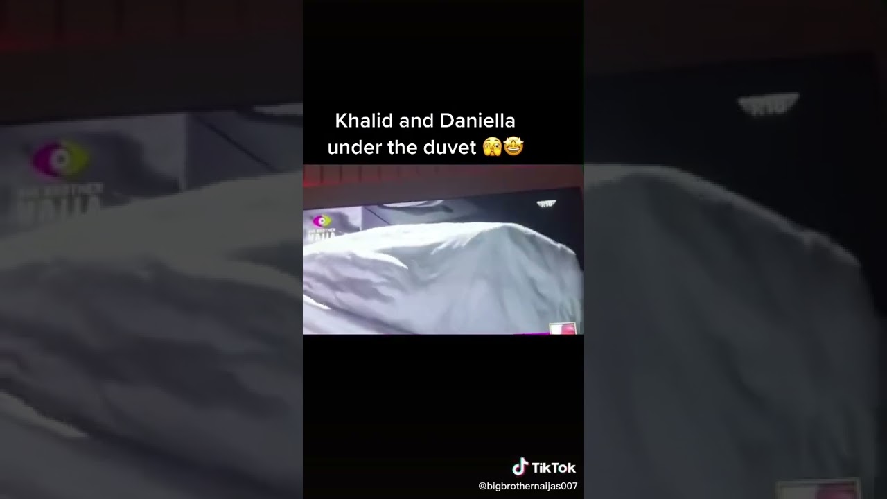 Khalid and Daniella under the duvet