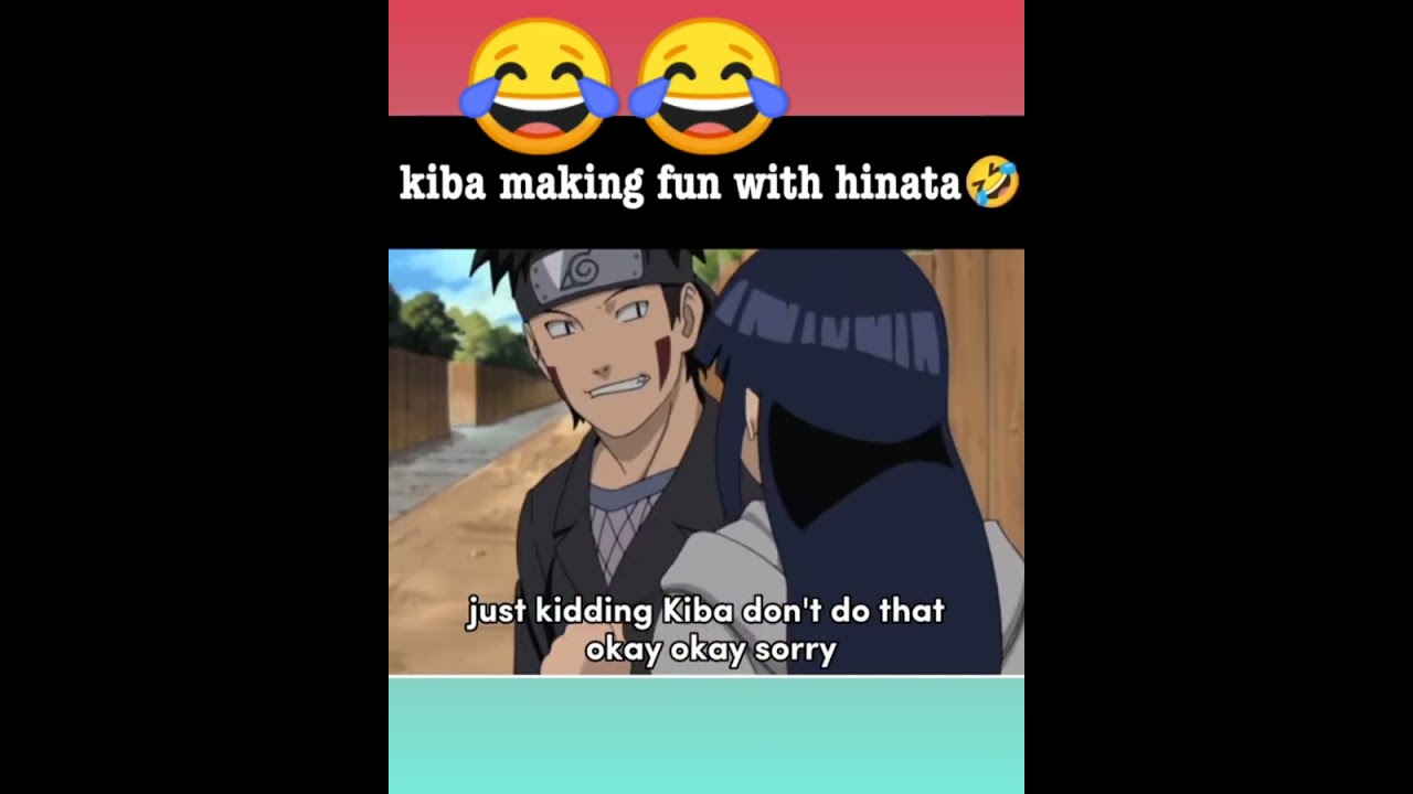 kiba making fun with hinata😂 #naruto #kiba #anime #viral #shorts #comedy