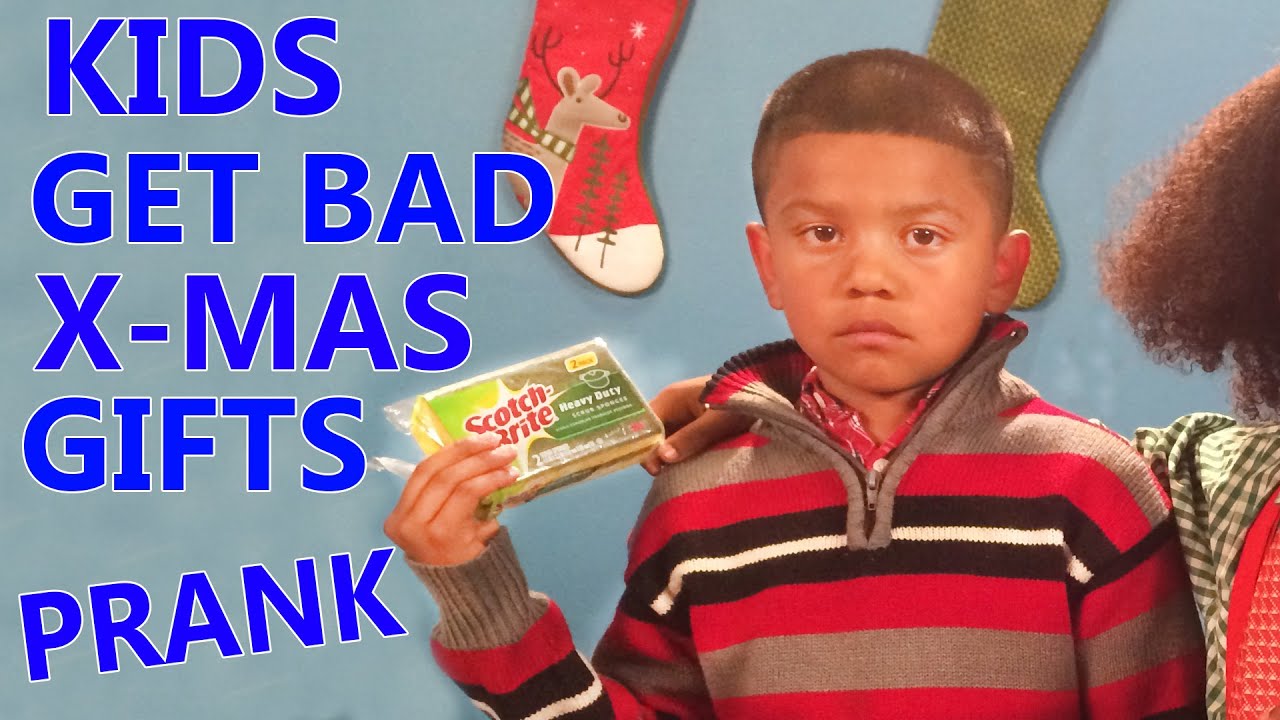 Kids open Bad Christmas Gifts Prank 2014!