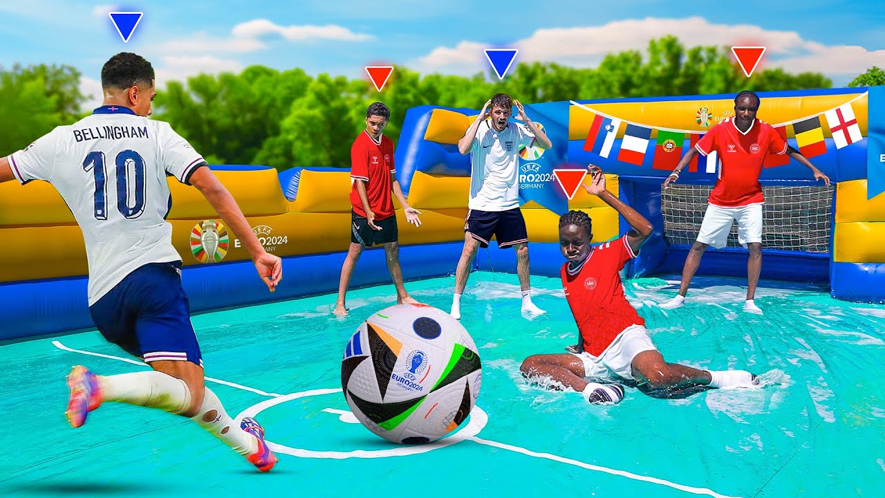 KIDS SLIP N SLIDE FOOTBALL MATCH!!