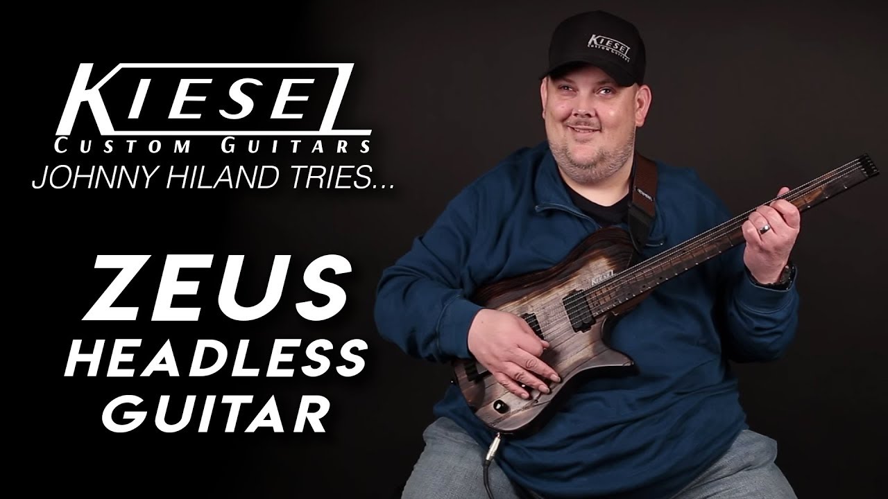Kiesel Guitars - Johnny Hiland tries... Zeus Headless Guitar