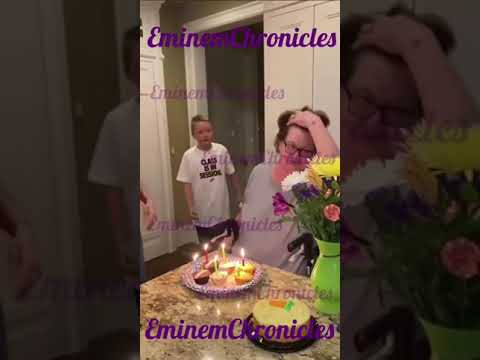 Kim Mathers mothers birthday 2020