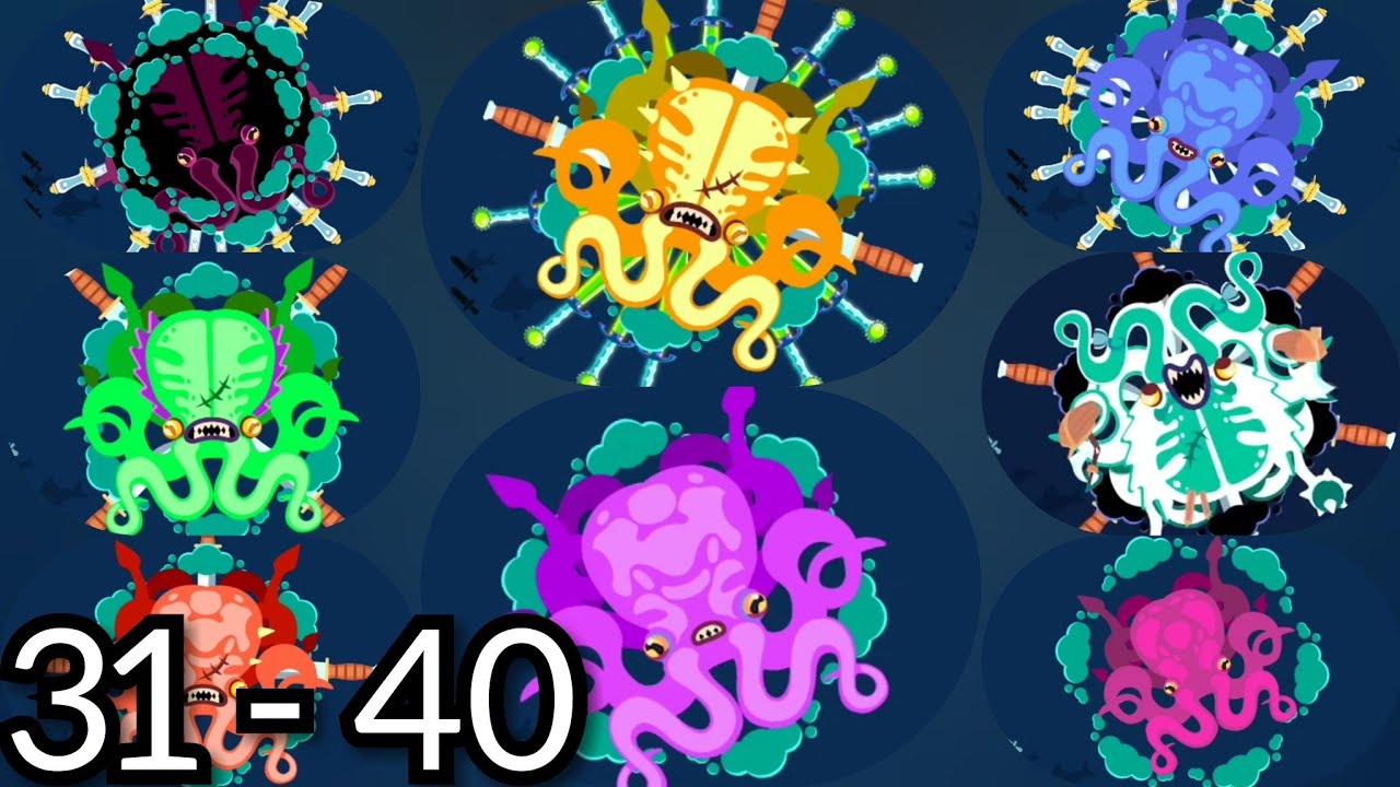 Knife Hit PIRATE Challenge 31 to 40 Bosses (Kraken Boss)