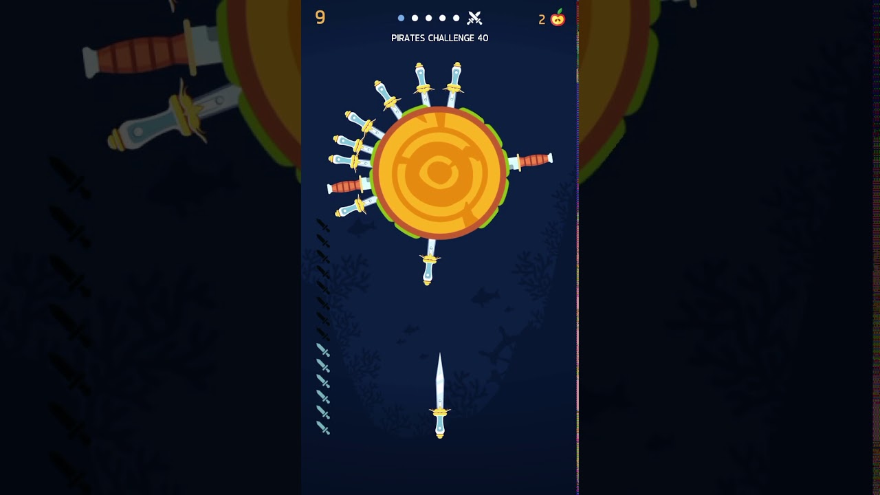 Knife Hit Pirate Challenge 40(The Kraken Boss)