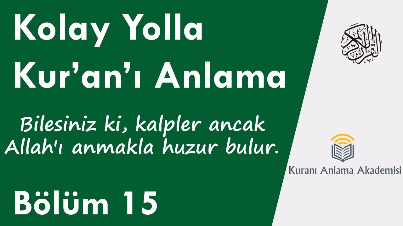 Kolay Yolla Kuranı Anlama 15/33