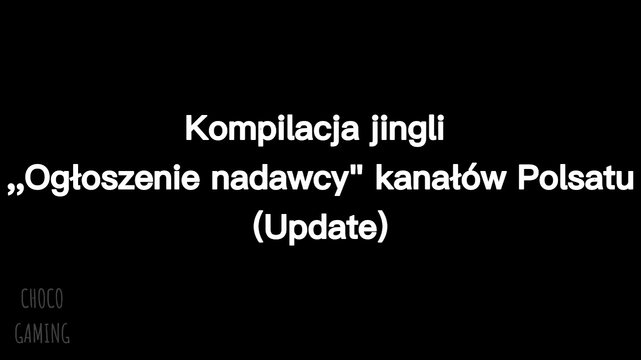 KOMPILACJA JINGLI ,,OGŁOSZENIE NADAWCY