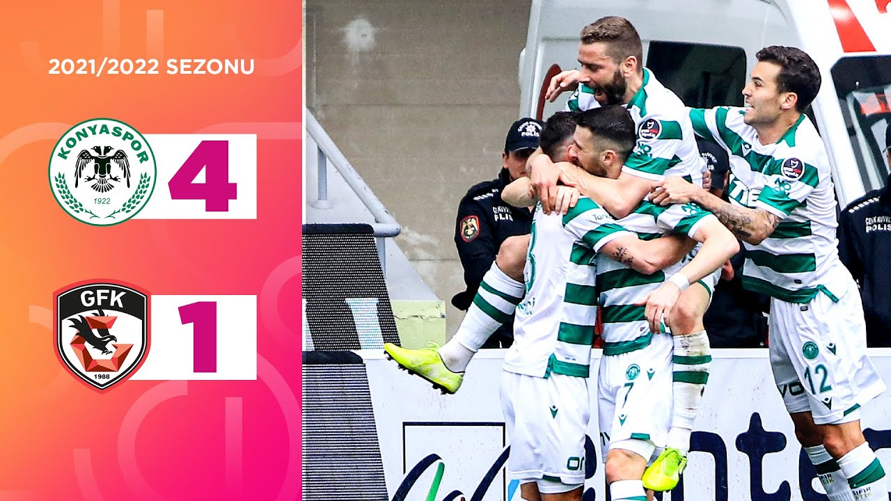Konyaspor (4-1) Gaziantep FK | 2021/2022 | Maç Özeti