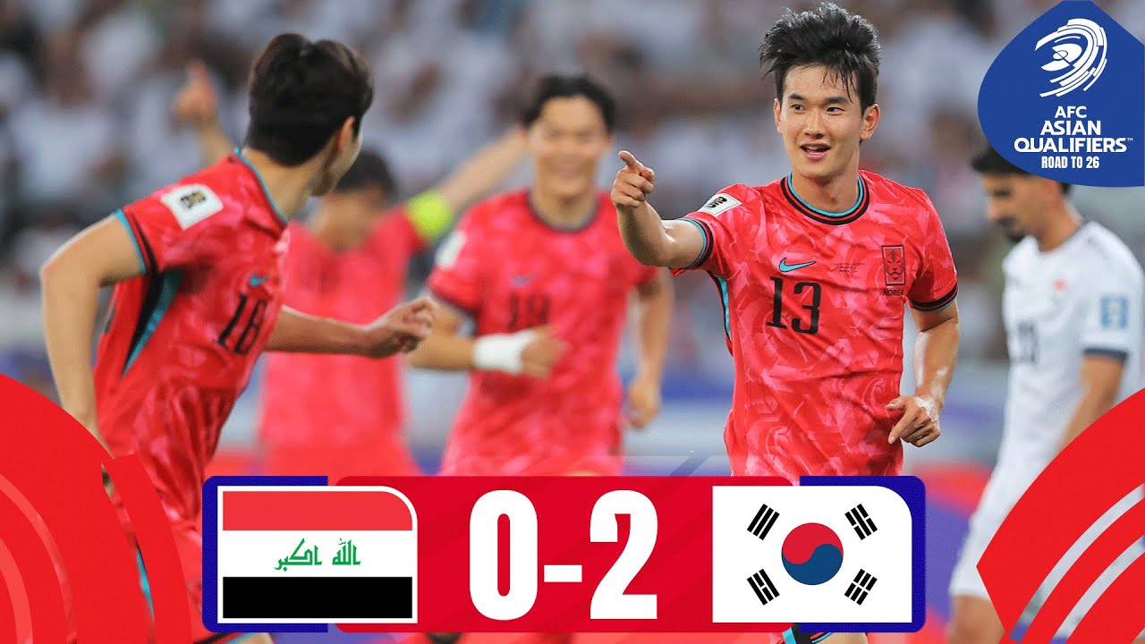 KOREA REPUBLIC IN – Iraq to playoffs! | Iraq - Korea Republic | Highlights #AsianQualifiers - RT 26