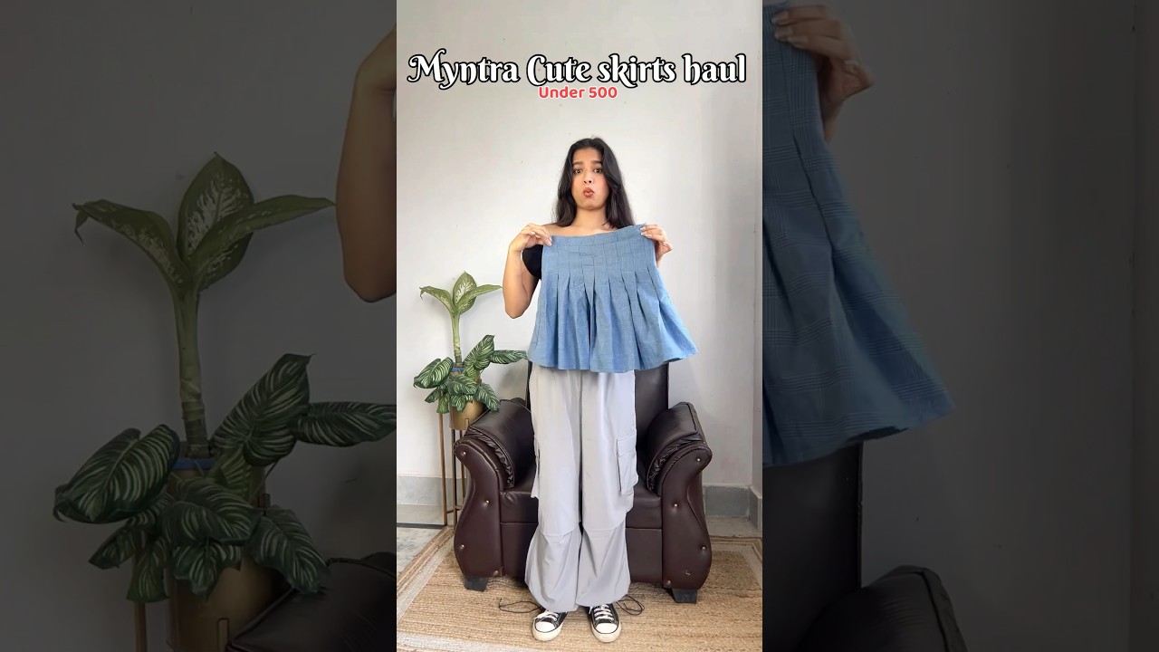 Korean Skirt Haul Under 500 #shorts #meeshohaul #koreandress #meesho #meeshofinds #foryou #skirt