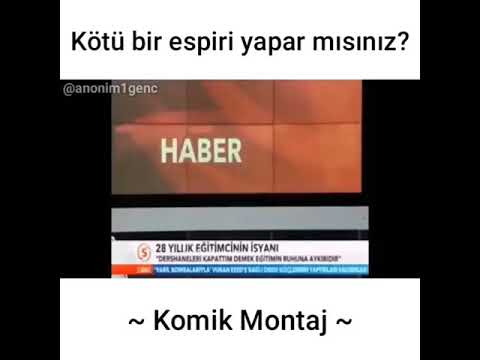 Kötü bir espiri yapar mısınız komik montaj