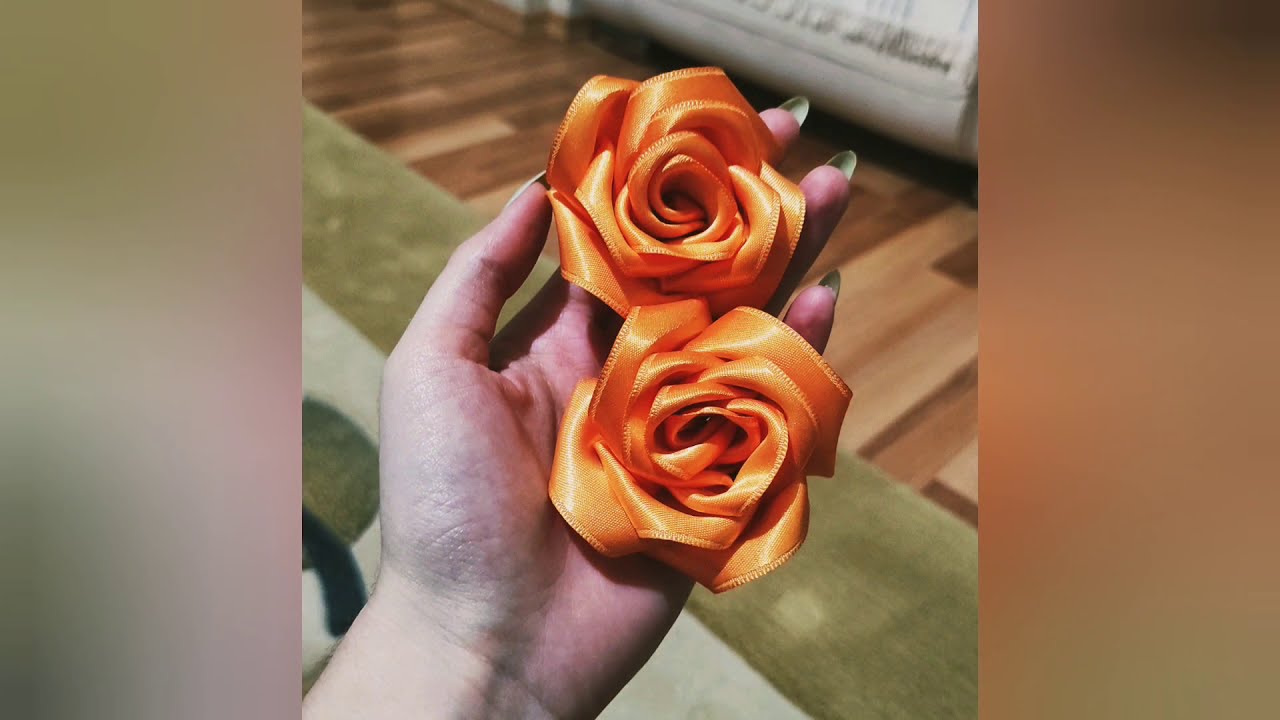 Kurdeleden gül yapımı 🎀