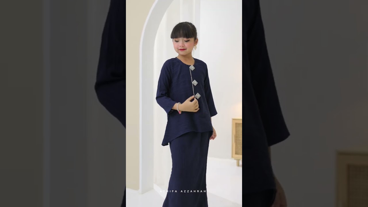 Kurung Amara Navy Blue by Athifa Azzahrah
