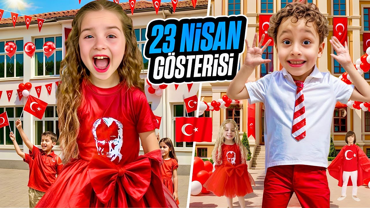 KUZEY ELİF 23 NİSAN GÖSTERİSİ VLOG !! KUZEY ELİF SAHNEYE ÇIKTI ?!
