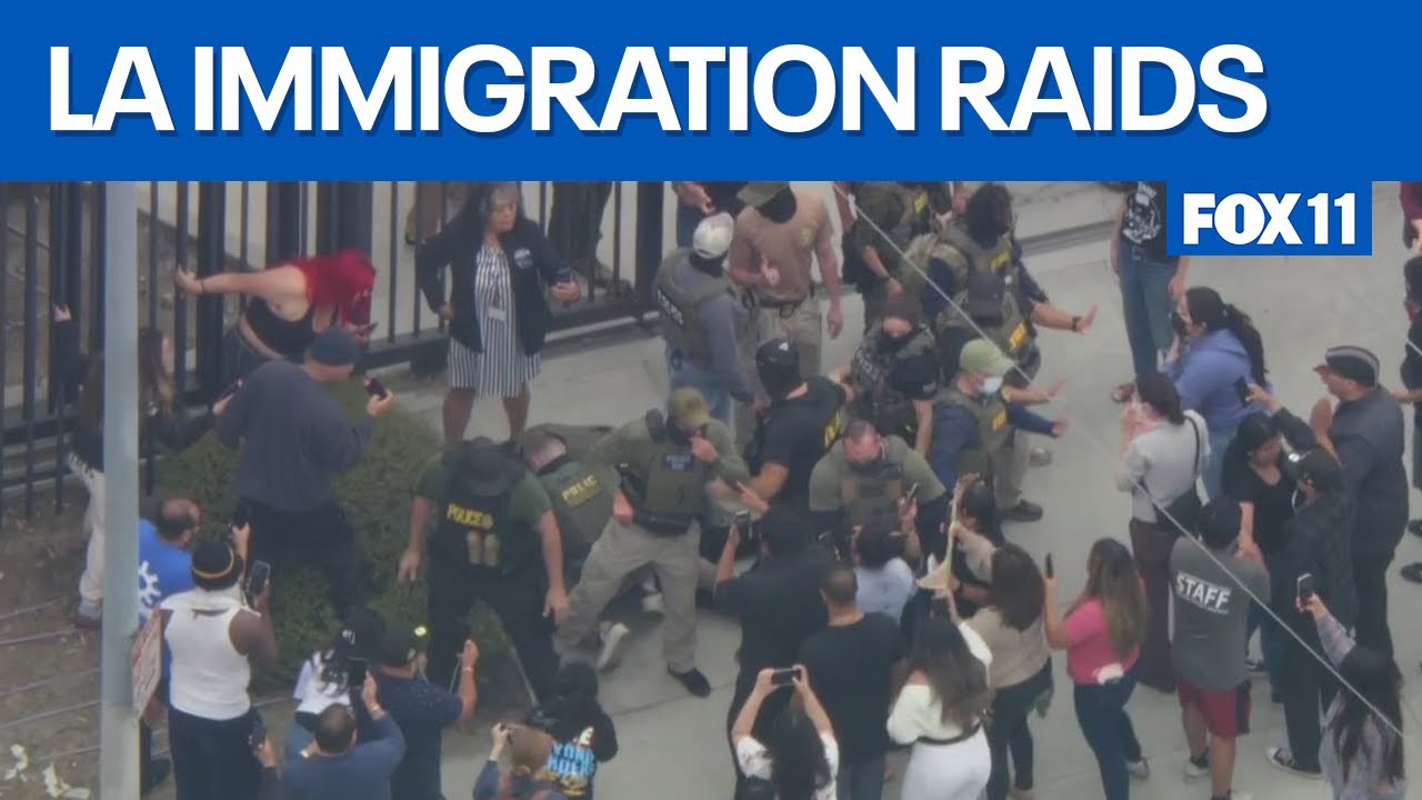 LA immigration raids lead to clashes, arrests  | FOX 11 LA