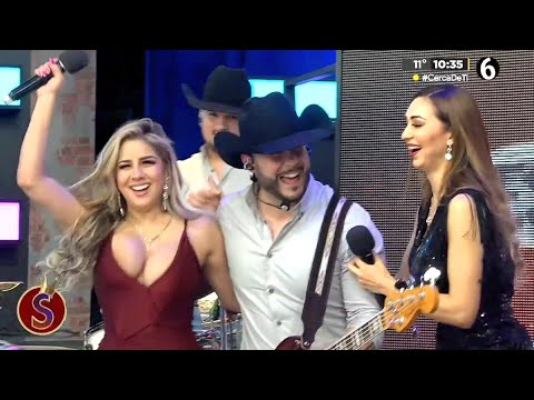 La sexy Datsy Acuña se le sale una en vivo  09-01-2024