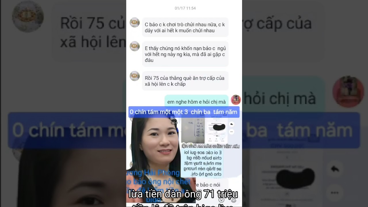 lừa tiền đàn ông 75 triệu tiền lô đề trên bigo live tik tok của lưu thu phương Thủy Nguyên Hải Phòng
