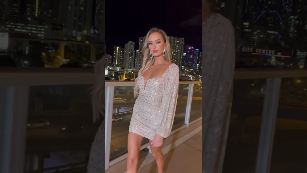 Lady Black Tie | The Lydia Mini Dress in Platinum