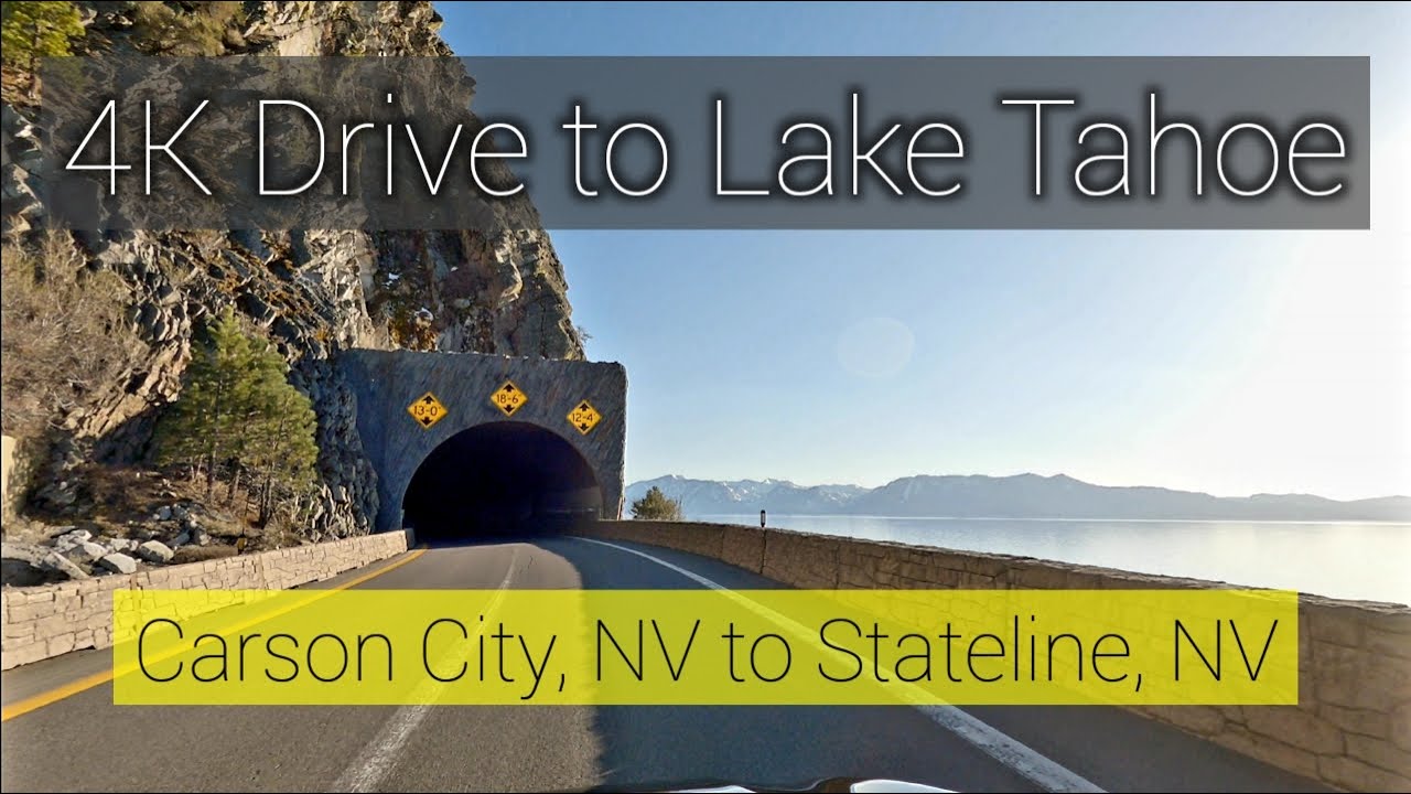 Lake Tahoe [4K] Drive | Carson City, NV to Stateline, NV